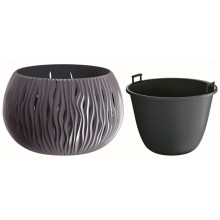 Prosperplast SANDY Bowl Doniczka 37cm, 9l, antracyt DSK370