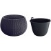 Prosperplast SPLOFY Bowl doniczka 23,9cm, 2,3l, antracyt DKSP240
