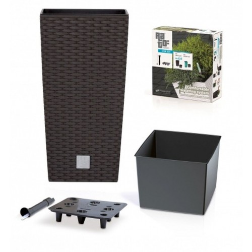 Prosperplast DONICA RATO SQUARE SET 21/49l, ratan umbra DRTS325S Prosperplast DONICA RATO SQUARE SET 21/49l, ratan umbra DRTS325S