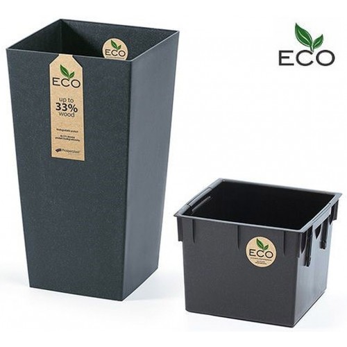 Prosperplast URBI SQUARE ECO Doniczka 40cm, antracyt DURS400W