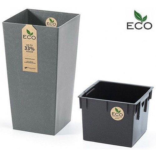 Prosperplast URBI SQUARE ECO Doniczka 40cm, Szary kamień DURS400W