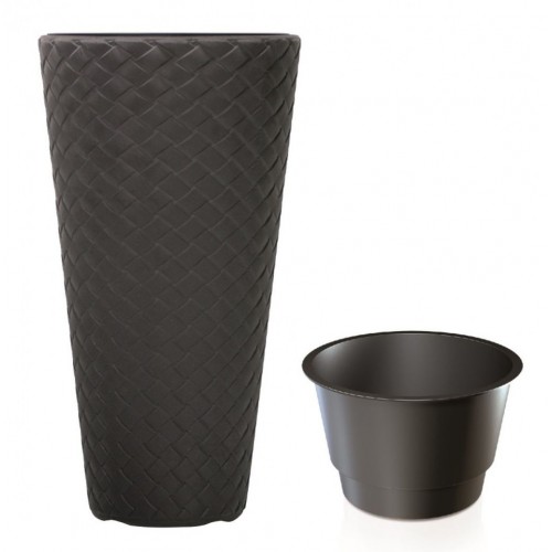 Prosperplast MATUBA SLIM Doniczka 30x55cm antracyt DPMT300 Prosperplast MATUBA SLIM Doniczka 30x55cm antracyt DPMT300