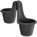 Prosperplast RESPANA TWINS Doniczka na barierkę 46,3 cm, antracyt DRED200