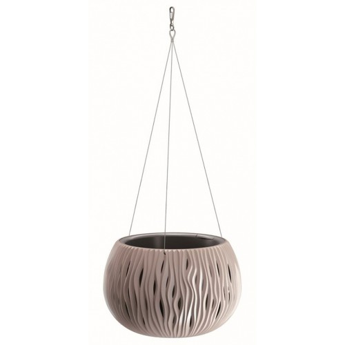 Prosperplast SANDY BOWL WS Doniczka wisząca 37cm, 9l, mocca DSK370WS Prosperplast SANDY BOWL WS Doniczka wisząca 37cm, 9l, mocca DSK370WS