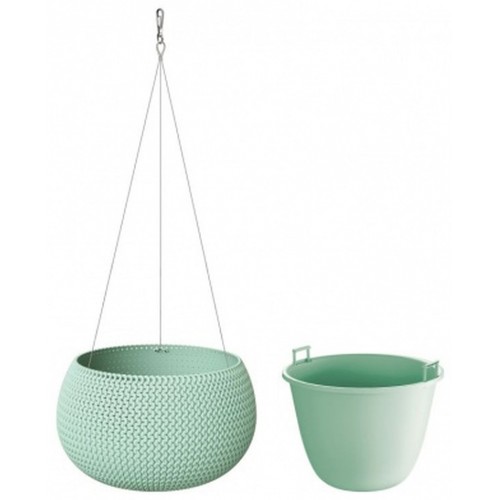 Prosperplast SPLOFY Bowl WS Doniczka wisząca 29cm, 3,9l, szałwia DKSP290WS Prosperplast SPLOFY Bowl WS Doniczka wisząca 29cm, 3,9l, szałwia DKSP290WS