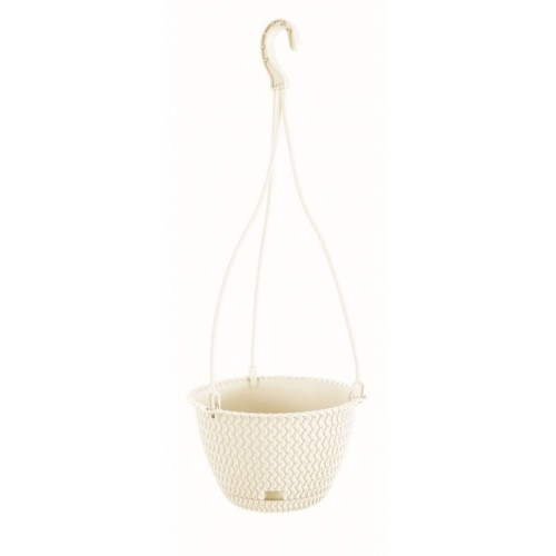 Prosperplast SPLOFY ROUND W Doniczka wisząca 27 cm, kremowa DSPW270 Prosperplast SPLOFY ROUND W Doniczka wisząca 27 cm, kremowa DSPW270