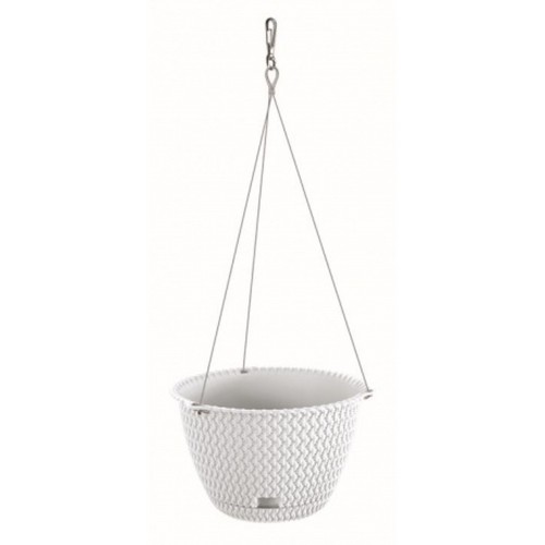 Prosperplast SPLOFY ROUND WS Doniczka wisząca 23 cm, biały DSPW230S Prosperplast SPLOFY ROUND WS Doniczka wisząca 23 cm, biały DSPW230S