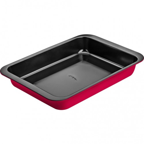 LAMART LT3075 BASE Brytfanna 42,5x29cm czarno-czerwona LAMART LT3075 BASE Brytfanna 42,5x29cm czarno-czerwona