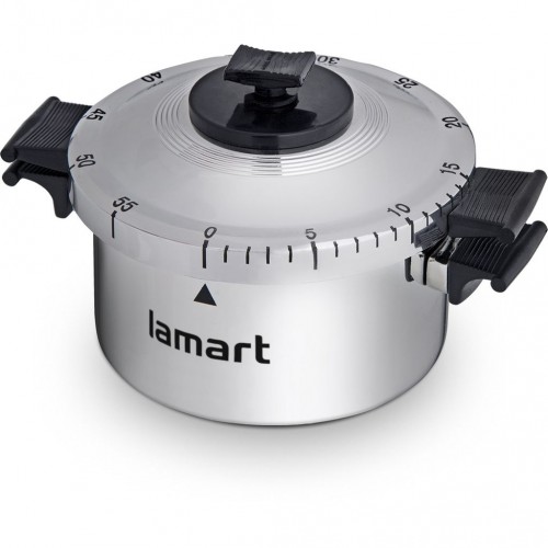 LAMART Minutnik 6,4cm Lamart Fan srebrny 42002702