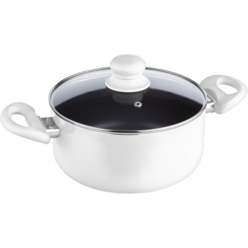 LAMART LT1016 Garnek Multicolor z pokrywką Biały 42001456 LAMART LT1016 Garnek Multicolor z pokrywką Biały 42001456