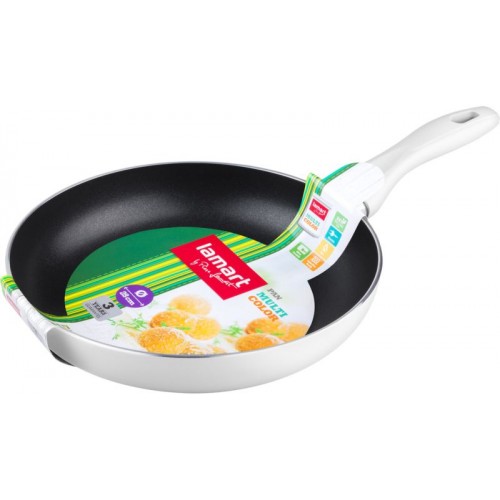 LAMART LT1014 Patelnia z powłoka nieprzywierającą 28cm biała 42001454 LAMART LT1014 Patelnia z powłoka nieprzywierającą 28cm biała 42001454