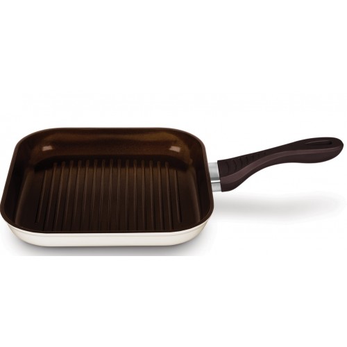 LAMART Patelnia do grilowania K2640MB, 260 mm, biała, 42000503 LAMART Patelnia do grilowania K2640MB, 260 mm, biała, 42000503