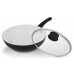 LAMART Patelnia ceramiczna WOK 28 cm, K2870BW biały/czarny, 40026525