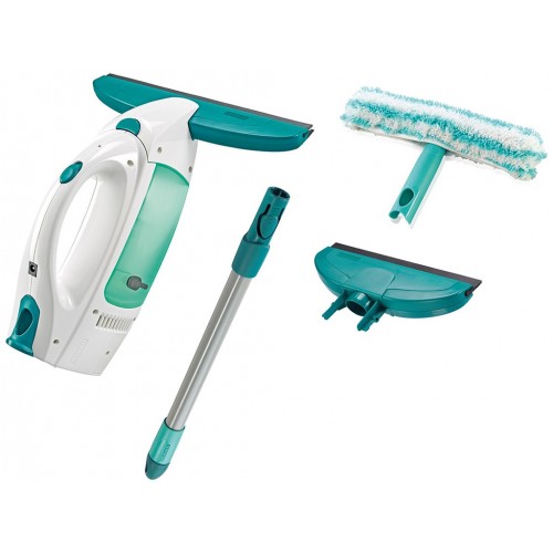 LEIFHEIT Dry&Clean Zestaw: Myjka do szyb z 43 cm rączką, mopem, głowicą ssącą 51016