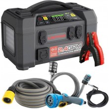 LOKITHOR Urządzenie rozruchowe z kompresorem i pompą (12V/2500A/74Wh) AW401