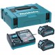 Makita 191J81-6 Zestaw Li-ion XGT 40V 2xBL4025 Akumulator + DC40RA Ładowarka + Makpac 1