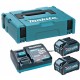 Makita 191J97-1 Zestaw Li-ion XGT 40V 2xBL4040 Akumulator + DC40RA Ładowarka + Makpac 1