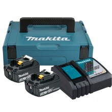 Makita 197952-5 BL1830B 2x Akumulator z ładowarką DC18RC, MakPac1