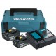 Makita 197952-5 BL1830B 2x Akumulator z ładowarką DC18RC, MakPac1