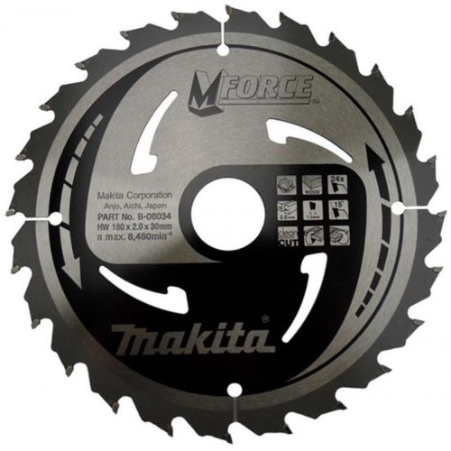 Makita B-08034 Tarcza tnąca Mforce 180x30mm 24z