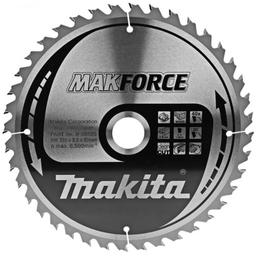 MAKITA TARCZA TNĄCA MAKFORCE 235X30MM; 40Z B-08523