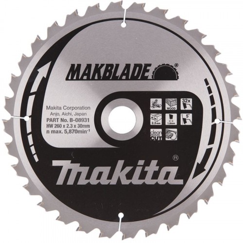 Makita B-32736 Tarcza tnąca MAKBLADE 260x30mm 32Z= old B-08931