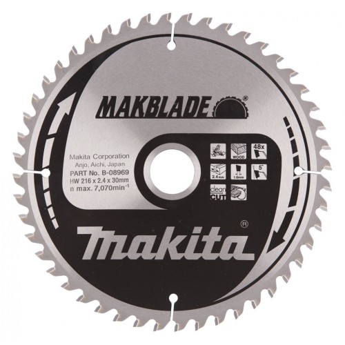 Makita B-08969 Tarcza tnąca 216 x 30 mm, 48 Z