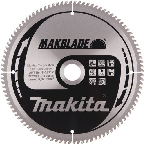 Makita B-32873 Piła tarcza do drewna 260x30mm 100Z