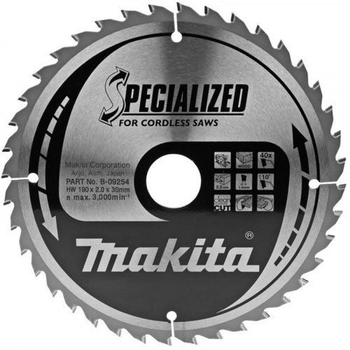 Makita B-09254 Tarcza tnąca 190x30mm 40Z Makita B-09254 Tarcza tnąca 190x30mm 40Z