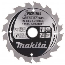 Makita B-10643 Specjalistyczna tarcza do pilarki akum. CCC13616E