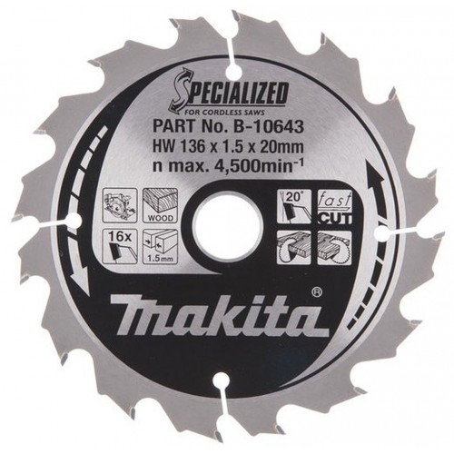Makita B-10643 Specjalistyczna tarcza do pilarki akum. CCC13616E