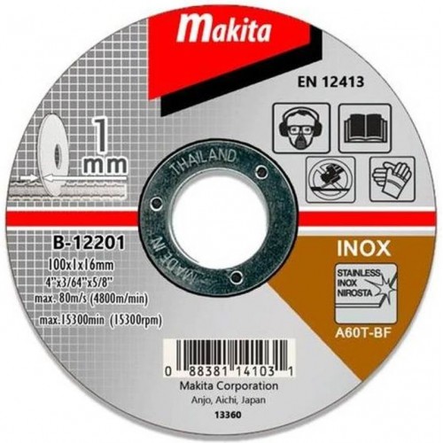 Makita B-12201 Tarcza tnąca 100x1x16mm Inox