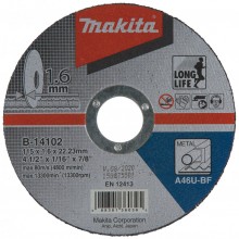 Makita B-14102 Tarcza tnąca 115x1,6x22mm do stali