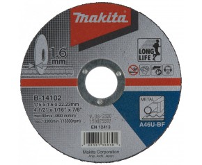 Makita B-14102 Tarcza tnąca 115x1,6x22mm do stali