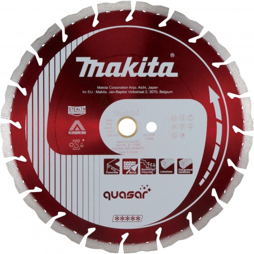 MAKITA B-17588 Diamentowa tarcza segmentowa Quasar 300×25,4 mm MAKITA B-17588 Diamentowa tarcza segmentowa Quasar 300×25,4 mm