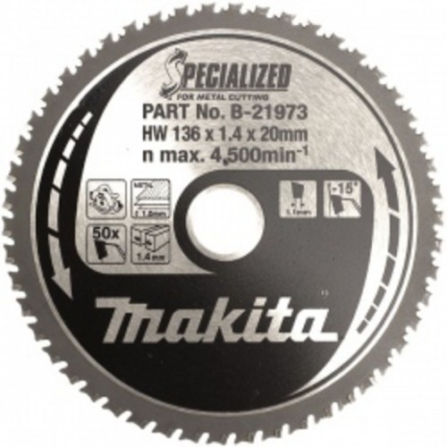 Makita B-21973 Tarcza tnąca specjalizowana 136x20mm 50Z