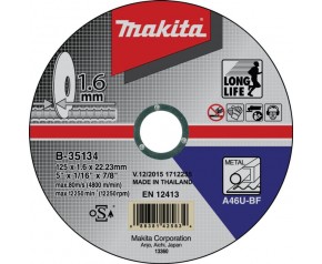 Makita B-35134 Tarcza tnąca 125x1,6x22,23mm do stali