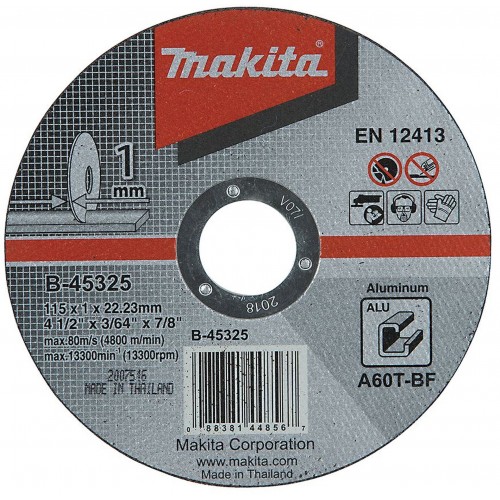 Makita B-45325 Tarcza tnąca 115x1x22mm do aluminium