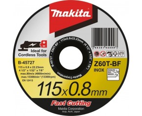 Makita B-45727 Tarcza tnąca 115x0,8x22mm Inox