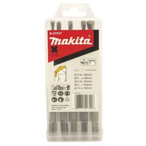 Makita B-57037 SDS-plus D Zestaw wierteł 5,5–10 mm, 5 szt.