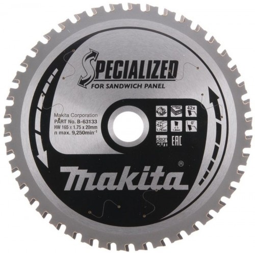 Makita B-63133 Tarcza tnąca do płyt warstwowych 165x20mm 42Z