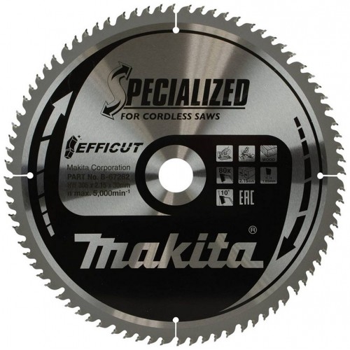 Makita B-67315 Efficut Tarcza tnąca do drewna 305x30mm 80Z = old B-67262