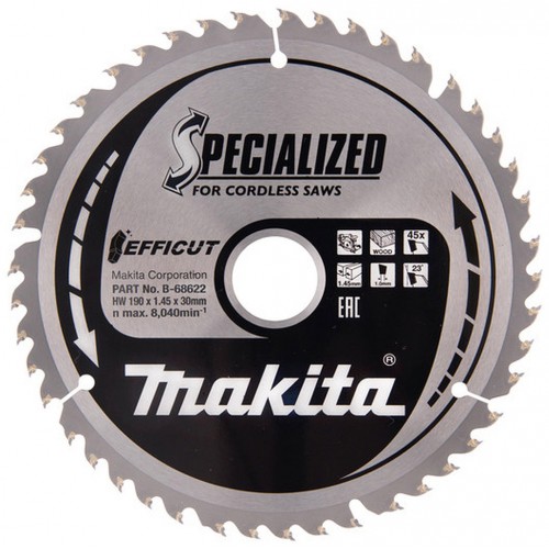 Makita B-68622 TCT Efficut Tarcza tnąca 190mmx30mm 45Z