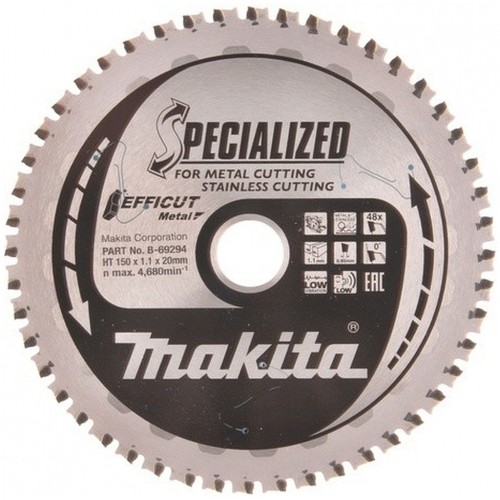 Makita B-69294 TCT Efficut Tarcza tnąca, do metalu 150x20mm 48Z