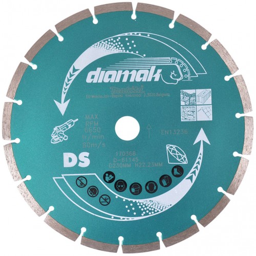 Makita D-61145-10 Tarcza diamentowa segmentowa 230x22,23mm 10szt