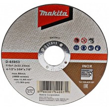 Makita D-65953 Tarcza tnąca 115x1,2x22mm Inox