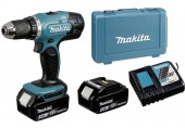 Makita DDF453RFE Wiertarko-wkrętarka akumulatorowa 18V/2x3,0Ah, walizka