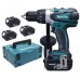 Makita DDF458RF3J Wiertarko wkrętarka Li-ion ( 91 Nm/3x3,0Ah/18V) Makpac