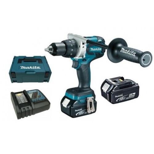 Makita DDF481RTJ Wkrętarka akumulatorowa 2x Aku 18V 5,0 Ah, MAKPAC 2