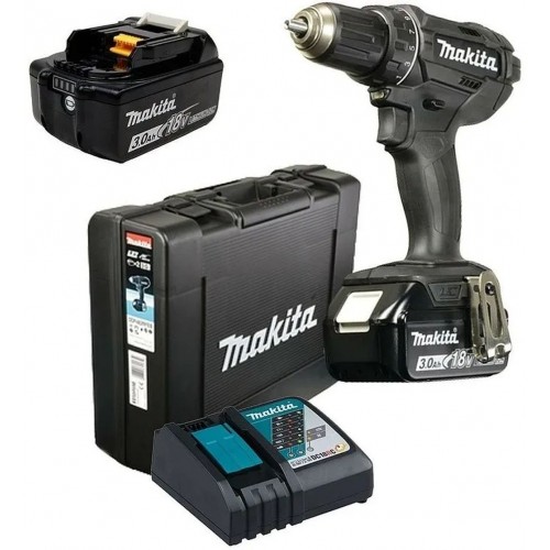 Makita DDF482RFEB Wiertarko-wkrętarka czarna 2x Li-ion LXT 18V/3,0 Ah, walizka